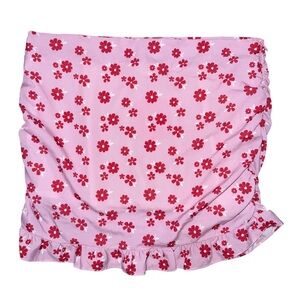 💙💖‎ NWT Skinny Dip Pink Floral Ruffle Mini Skirt Coquette Y2K Cottagecore